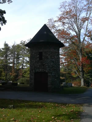 Historic cemetery structure
